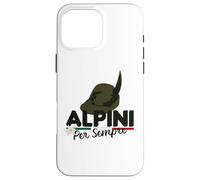 Maglia Regalo Raduno Alpini con Capello Alpino e Tricolore Custodia per iPhone 16 Pro Max