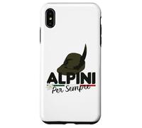 Maglia Regalo Raduno Alpini con Capello Alpino e Tricolore Custodia per iPhone XS Max