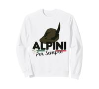Maglia Regalo Raduno Alpini con Capello Alpino e Tricolore Felpa