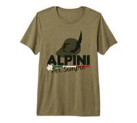 Maglia Regalo Raduno Alpini con Capello Alpino e Tricolore Maglietta Premium
