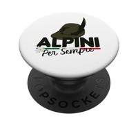 Maglia Regalo Raduno Alpini con Capello Alpino e Tricolore PopSockets PopGrip Adesivo
