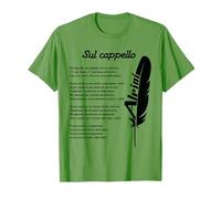 Maglia Regalo Raduno Alpini con Testo Canzone sul Cappello Maglietta