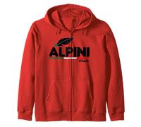 Maglia Regalo Raduno Degli Alpini con Penna Nera e Tricolore Felpa con Cappuccio