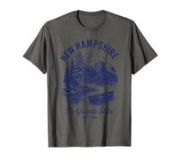 Maglia retrò New Hampshire State Est 1788 White Mountains Maglietta