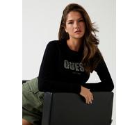 Guess Jeans Black Viscose Women Sweater - M