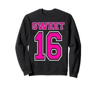 Maglia Rosa Acceso per 16° Compleanno per Ragazze 16° Compleanno Felpa