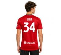 Maglia Rossonera Gila 34 Replica Ufficiale 2026-2027 (IT, Testo, XXL)