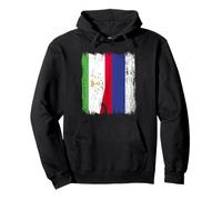 Maglia Russa Tagikistan Russia Mezza Bandiera Tajik Felpa con Cappuccio