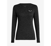 Salewa Puez Melange Dry - maglia a maniche lunghe - donna I48 D42 Black/White woman Dry'ton