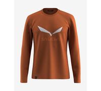 Maglia Salewa Solidlogo manica lunga arancione perlato pallido - S