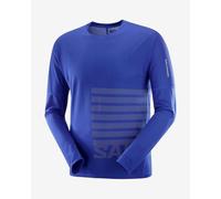 Maglia Salomon Sense Aero GFX manica lunga blu elettrico - XXL