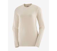 Maglia Salomon Sense Aero Seamless manica lunga beige donna - L