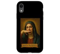 Maglia “Santa pazienza!” Immaginetta Ironica Divertente Custodia per iPhone XR