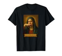 Maglia “Santa Pazienza!” Immaginetta Ironica Divertente Maglietta