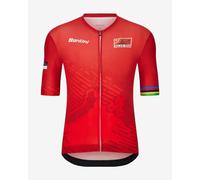 Maglia Santini 2025 UCI MTB World Championships - Valais manica corta rosso - L