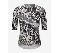 Maglia Santini 60 Years Of Cycling manica corta bianco nero - Taglio Slim - XL