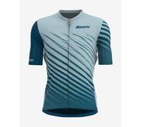 Maglia Santini Astro manica corta blu turchese - L