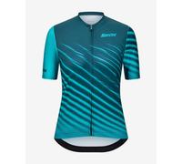 Maglia Santini Astro manica corta verde donna - M