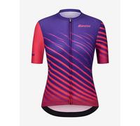 Maglia Santini Astro manica corta viola rosa donna - XL