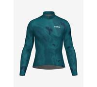 Maglia Santini Bianchi Milano Classic manica lunga blu turchese - L