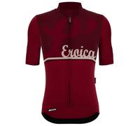 Maglia Santini x Eroica a manica corta rosso granata - L