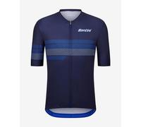 Santini - Idea Jersey - Maglietta da ciclismo S blu