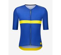 Maglia Santini Le Maillot Jaune Col De La Madeleine manica corta blu giallo - Taglio Slim - XXS