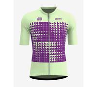 Maglia Santini Liège-Bastogne-Liège 2024 manica corta verde lilla - Classic Fit - L