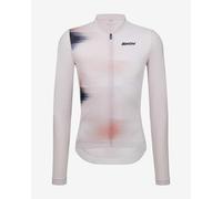 Santini Ombra Eco Sleek Long Sleeve Jersey Bianco 2XL Uomo,Donna
