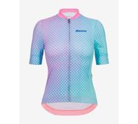 Maglia Santini Paws Form manica corta turchese chiaro rosa donna - Slim fit - L