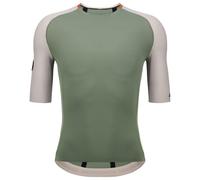 Maglia Santini Pelle manica corta verde pallido bianco - Sleek fit - L