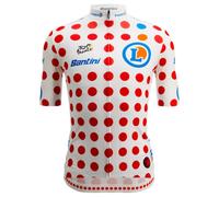 Maglia Santini Pois Tour de France 2025 Fan Line L / Bianco