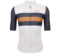 Santini Eco Sleek Bengal Short Sleeve Jersey Bianco 2XL Uomo