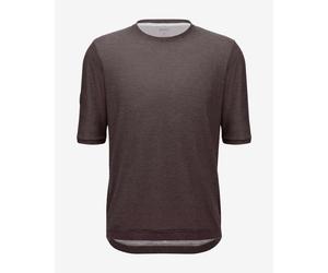 Maglia Santini Stone Polartec Delta manica corta grigio bruno - Slim Fit - XS