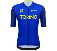 Maglia del Tour de France 2024 Tappa 3 Torino manica corta blu - Taglio Classico - S