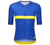 Maglia Santini Le Maillot Jaune Col De La Madeleine manica corta blu giallo - Taglio Slim - XL