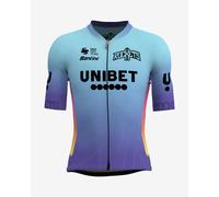 Santini Unibet Rockets Team Original 2025 Short Sleeve Jersey Blu 3XL Uomo