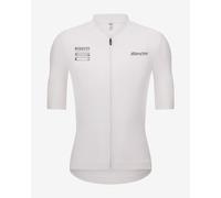 Maglia Santini x Pirelli Sport Club Wheel manica corta bianco - Taglio Slim - XS