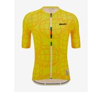 Maglia Santini X UCI Goodwood 1982 manica corta giallo arancio - Classic Fit - L