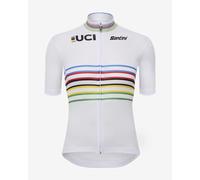 Maglia Santini x UCI Official World Champion Master manica corta bianco - Taglio Slim - XS