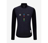 Maglia Santini x UCI World Champion manica lunga nero - Taglio Slim - XXL