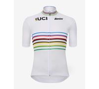 Maglia Santini X UCI World Champion Master manica corta bianco - Slim fit - XL