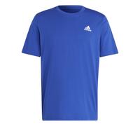 adidas T-shirt Essentials Single Jersey Ricamo logo piccolo manica corta Semi Lucid Blue S Uomo