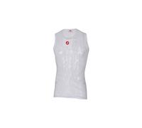 Maglia senza maniche castelli core mesh bianca