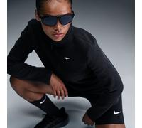Maglia Slim Fit in fleece a manica lunga con zip a metà lunghezza Nike Phoenix Plush - Donna - Nero XL (IT 52-54)