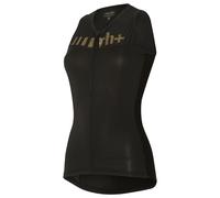 Maglia smanicata donna rh+ Logo nero