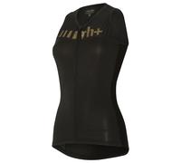 Maglia smanicata donna rh+ Logo nero