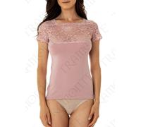 Maglia sottogiacca in micromodal e pizzo Tramonte 718