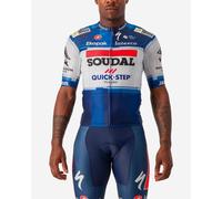Maglia castelli aero race 6 1 soudal quick step 2023 a manica corta blu bianco