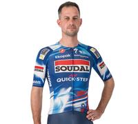 Castelli Aero Race 8s Soudal Quick-step 2025 Short Sleeve Jersey Blu 2XL Uomo Score / Blue-Red